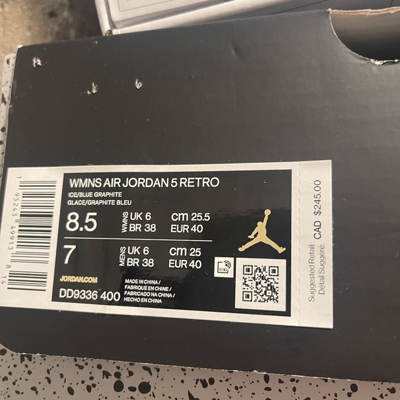 Jordan 5 Retro Bluebird - Picture 3 of 3